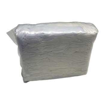 Paquet de chiffons en coton blanc